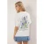 TRENDYOLMİLLA Dames Ecru Grafisch Kort Oversized T-shirts