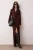 TRENDYOLMİLLA Dames Bruin Effen Maxi Lang Casual Bodycon Jurken