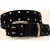 ICode Black Leather Belt With Gold Stud Decoration Black