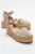 Viba Leren Espadrille Platform Sleehak Sandalen (Dames)