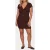 GUESS Ss Naleny Dress Espresso Brown Multi
