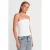 Strapless Fitted Peplum Blouse