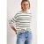 Street One Dames Shirt met lange mouwen in gebreide look in Blauw