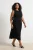Trendyol Curve Dames Zwart Effen Maxi Mouwloos Casual A-lijn Grote maten Jurk