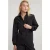 River Woods Black Taffeta Blouse Long Sleeves