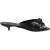 Dolce & Gabbana Zwarte Leren Hak Slides Sandalen Schoenen