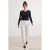 TRENDYOLMİLLA Dames Wit Stippen Barrel Hoge taille Jeans
