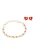 faina Sieraden set  goud / rood