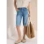 Cecil Dames Wide Legs denim shorts in Blauw