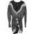 Isabel Marant Caldes mini-jurk van zwarte chiffon met pailletten.