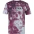 Firetrap Heren T-shirt met all-over print (Donkere Bourgogne)