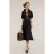 Motivi Poplin Chemisier Dress Black