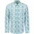 No Excess Shirt allover printed with linen seablue