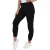 Damesjeans met elastische taille en zelfboeien in zwart