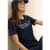 Cecil Dames Shirt met tekst in Blauw