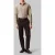 Calvin Klein Slim Striped Linen Blend Shirt Taupe Multi