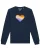 Watapparel Sweatshirt ‘ Rainbow Heart ‘  navy / gemengde kleuren