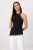 TRENDYOLMİLLA Dames Zwart Effen Mouwloos Getailleerd Blouses