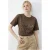 Ronde Hals Pailletten Tekst Print T-shirt