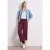 7/8 High Waist broek met wijde pijpen in Loose Fit
