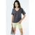 V-hals Effen Gebreid T-shirt