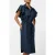 French Connection Cambria Cotton Belted Dresss Navy
