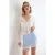 TRENDYOLMİLLA Dames Blauw Effen Kort / Mini Rokken