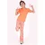 B.Nosy regular waist gebloemde flared broek oranje
