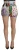 Dolce & Gabbana Multicolor Patchwork Hoge Taille Katoenen Dames Shorts