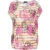 Oversized katoenen ripstop eivormige blouse met etnische print
