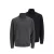 JACK & JONES ESSENTIALS regular fit gebreide coltrui – zwart/donkergrijs (set van 2)