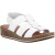 Hush Puppies Eden Brede Pasvorm Leren Dames Witte Sandalen