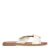 Manfield leren slippers goud