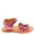 Bisgaard leren sandalen roze metallic