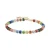 Luxenter Sterling Zilveren 925 Armband met Veelkleurig Kristal Afgewerkt in 18K Geel Goud – Ihun