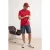 TRENDYOL MAN Heren Rood Geborduurd Kort Regular fit Poloshirts