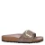 Birkenstock Madrid Big Buckle imitatieleren slippers met dierenprint – taupe