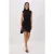 TRENDYOLMİLLA Dames Zwart Effen Kort / Mini Mouwloos Bodycon Jurken