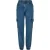 Urban Classics Ladies Organic Stretch Denim Cargo Pants Clearblue Washed