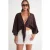 Textuur V-hals Bolero Blouse