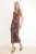 Dames maxi jurk met dierenprint, mouwloos, chic/avond bodycon