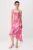 TRENDYOLMİLLA Dames Roze Bloemen Maxi Mouwloos Avond / Dagelijks Asymmetrisch Jurken