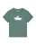 Watapparel Shirt ‘ Astronaut in paper boat ‘  groen / zwart / wit