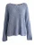 LIKS. Munich Trui ‘Leichter Strickpullover mit Herzblume’  smoky blue