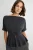 TRENDYOLMİLLA Dames Zwart Effen Kort Peplum Blouses
