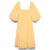 AWARE mini jurk met borduursels – geel