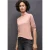 Street One Dames Basic shirt met coltrui in Roze