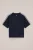 WE Fashion – Jongens oversized T-shirt met contrast – Oversized – Donkerblauw – Katoen –