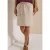 Kniehoge rok met elastische tailleband