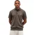 Korte mouw polo Butcher of Blue bruin 3-knoops